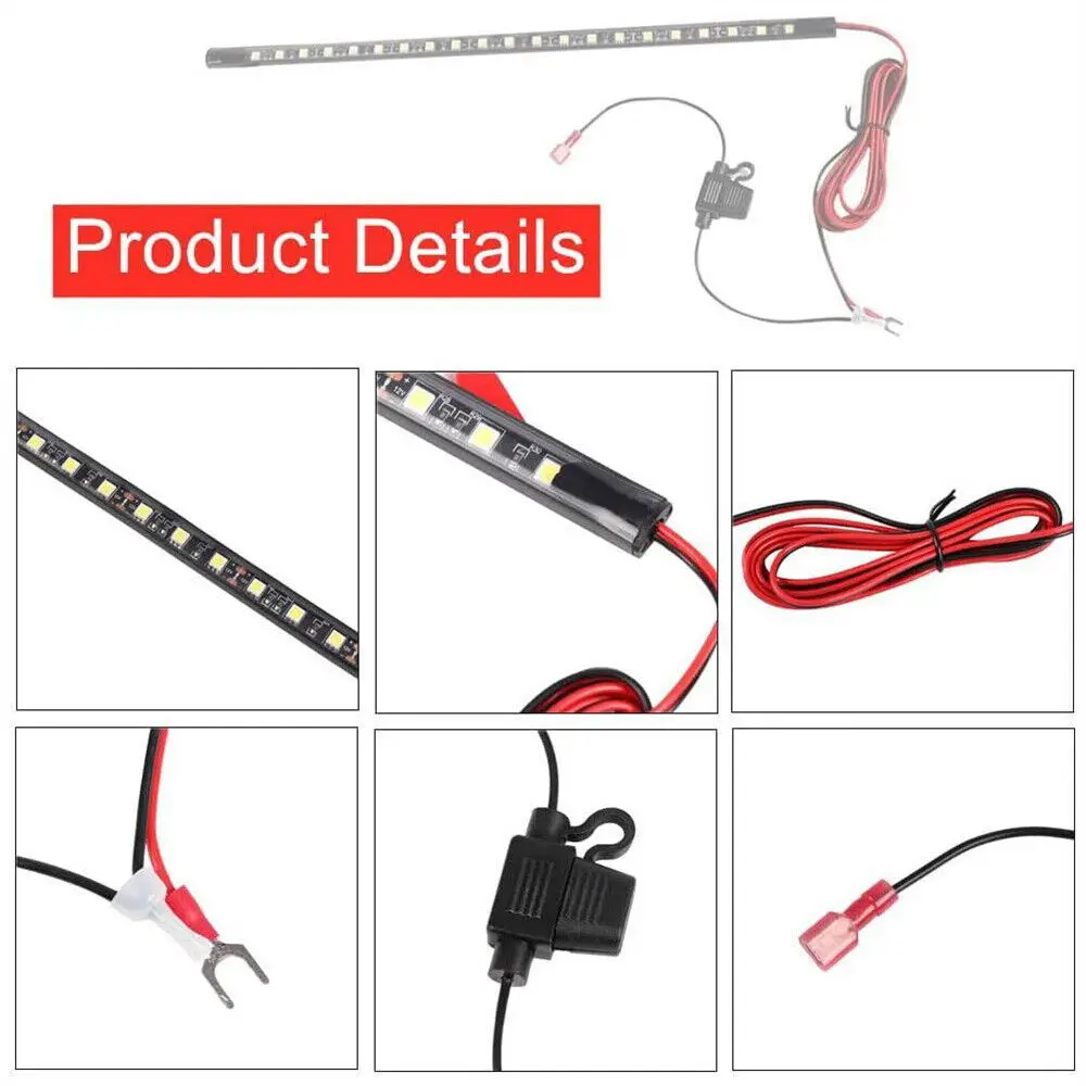 Universal Under Hood Engine Repair White LED Light Bar with Auto On/Off Switch Control Car SUV Pickup Offroad Repair Work Light - Image 3